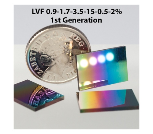 线性渐变滤波片 LVF  0.9-1.7um OD大于2.5ave (2%)