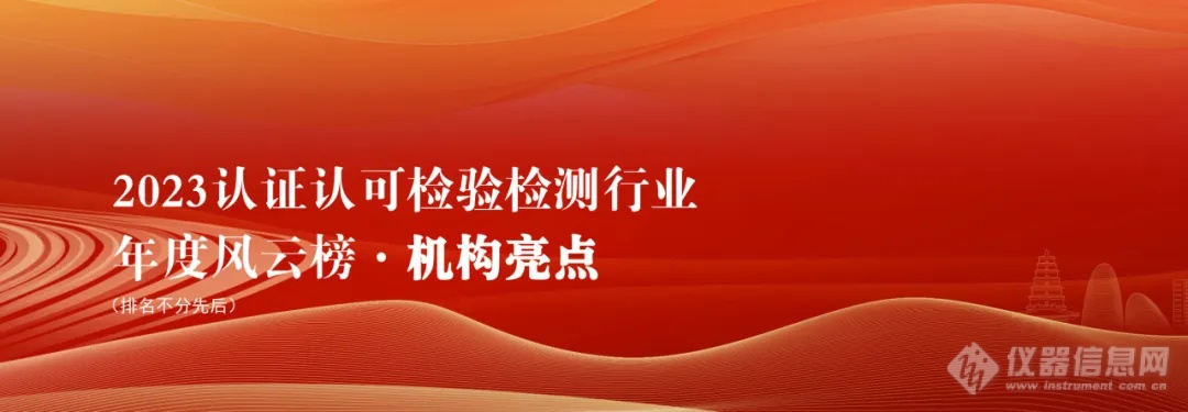 2023认证认可检验检测行业年度风云榜·机构亮点