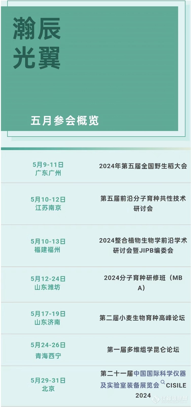 会议邀请丨5月参会集锦