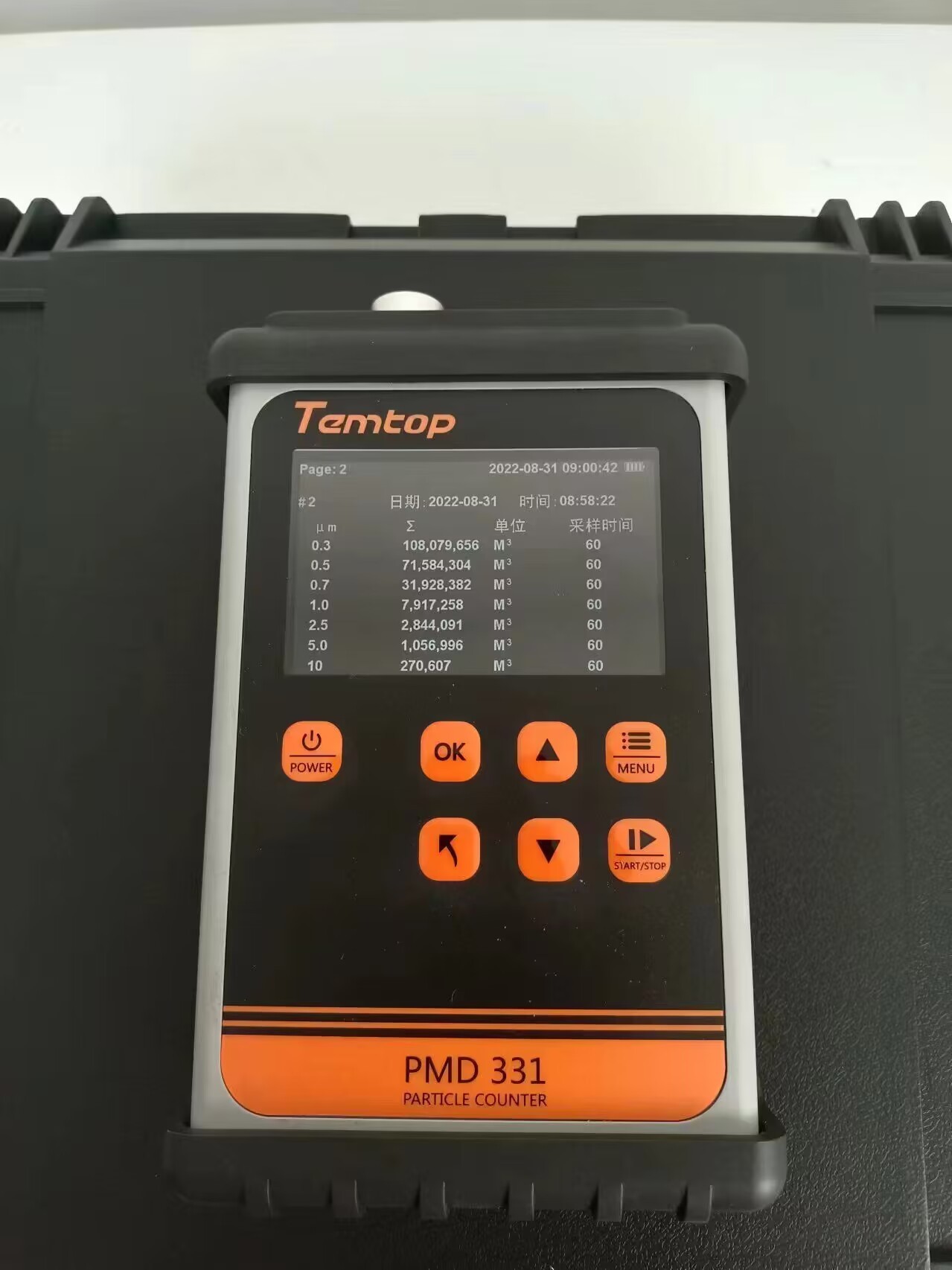 尘埃粒子计数器美国Temtop PMD331手持式粒子计数器