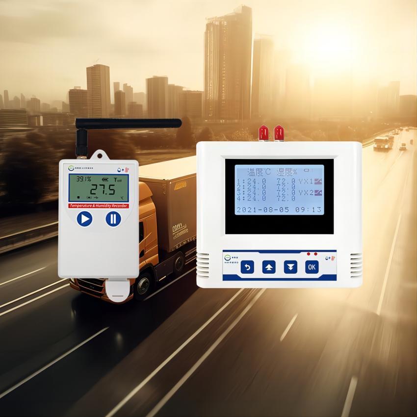 冷藏车温湿度自动测量记录 箱式冷链车库温湿度实时监控系统