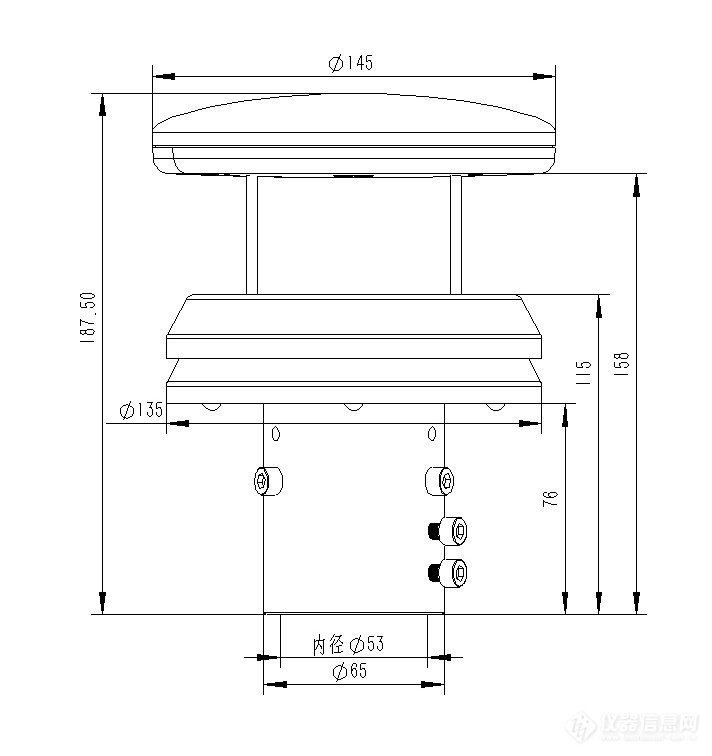 压电雨量计-一款金属材质压电雨量传感器2024顺丰包邮全+境+派+送