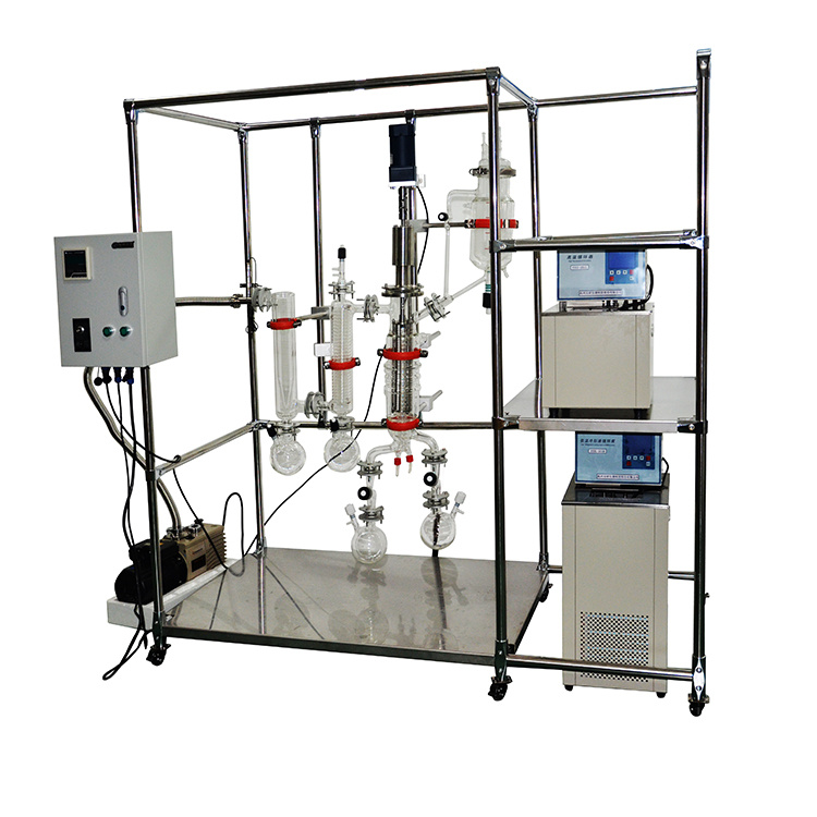 不锈钢分子蒸馏仪AYAN-B80-S刮膜式蒸馏器