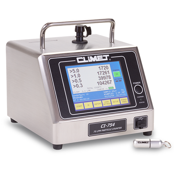 CLiMET CI-750系列带打印机尘埃粒子计数器