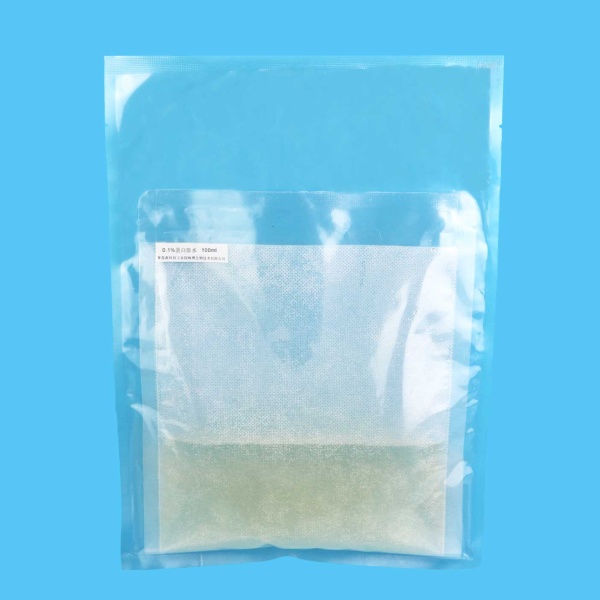 含100ml的0.1%无菌蛋白胨水溶液均质袋（带滤网）  	HBJ5218-2    100ml/袋*10
