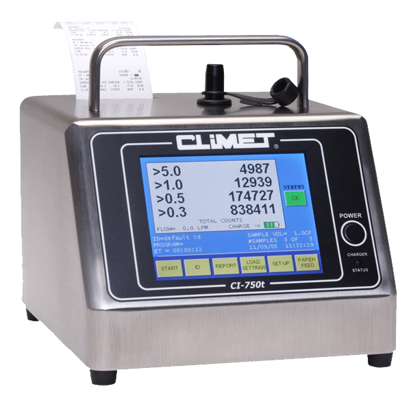 CLiMET CI-750系列带打印机尘埃粒子计数器