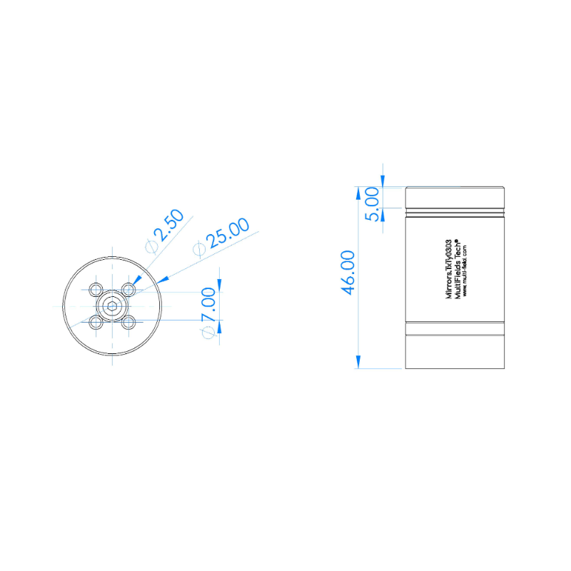 MultiFields压电镜片偏摆台Mirrors.TxTy，高速摆镜，两维偏转