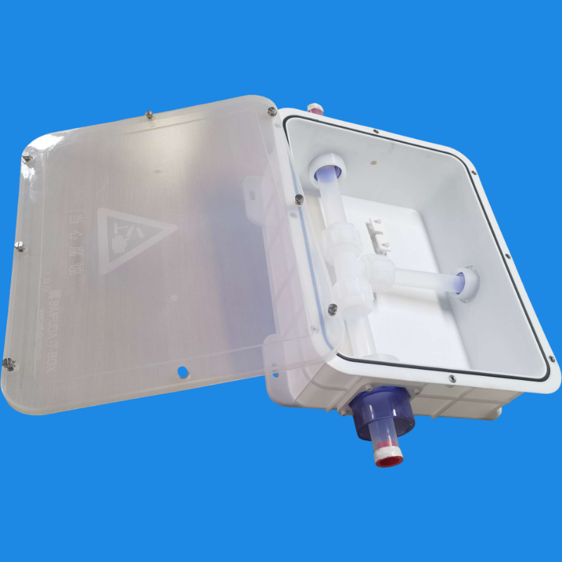 半导体制造设备配件PFA接头T-BOX二级防漏箱