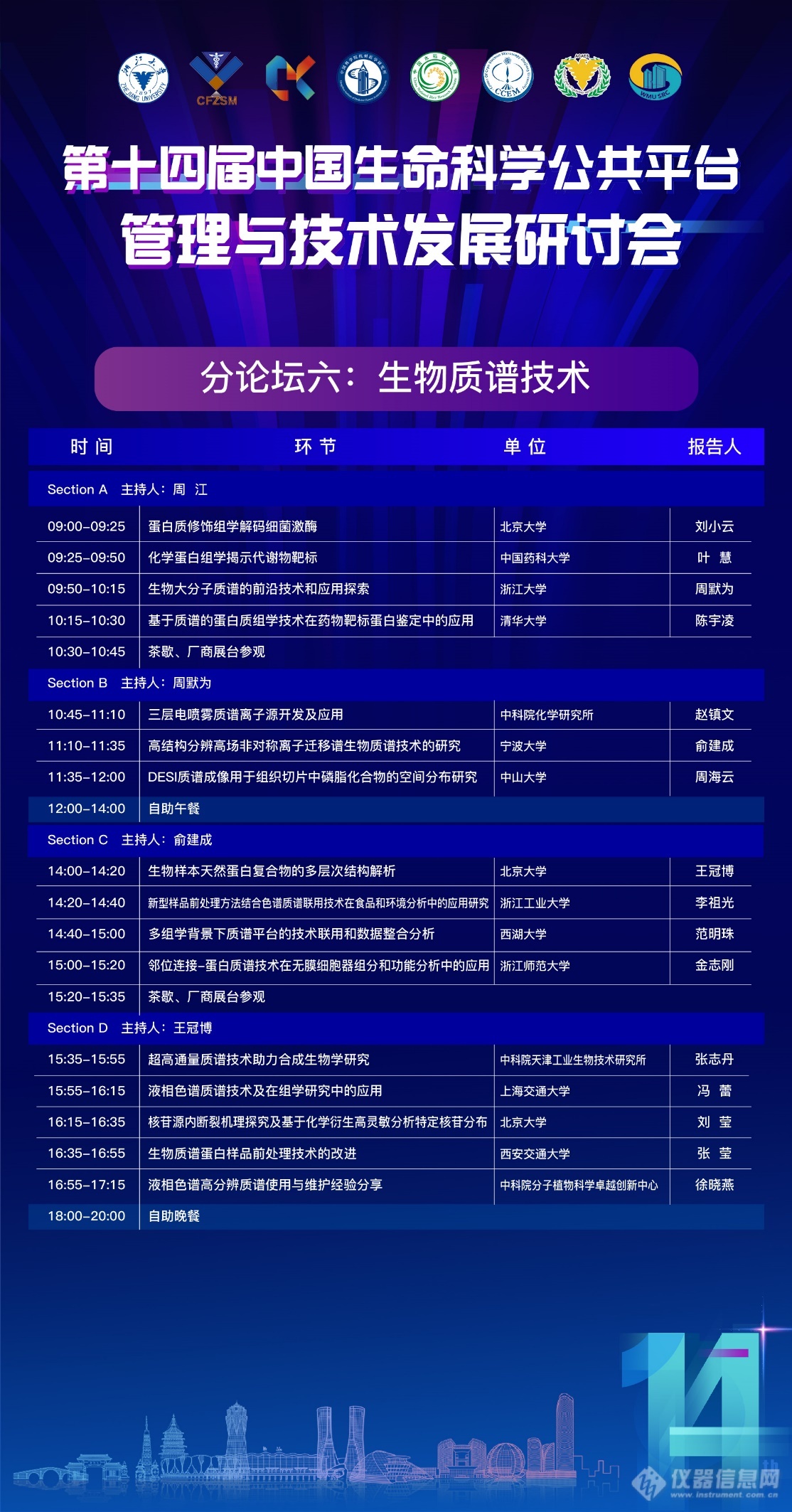 第十四届中国生命科学公共平台管理与技术发展研讨会第三轮通知