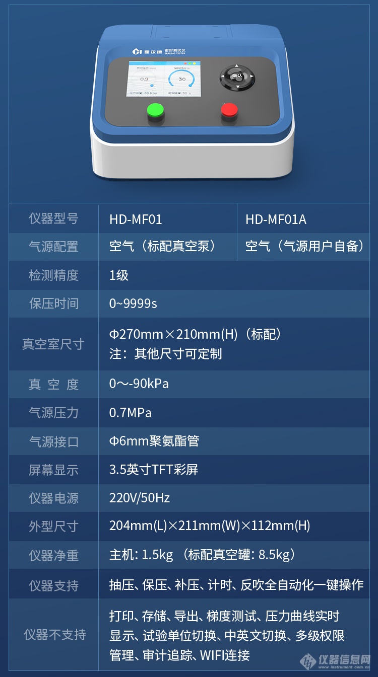 新品首发丨霍尔德食品包装密封性测试仪多款型号重磅上市