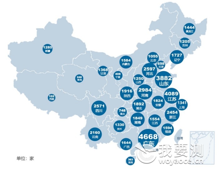 2023年全国共有53834家检验检测机构，仪器设备1027.23万台套！