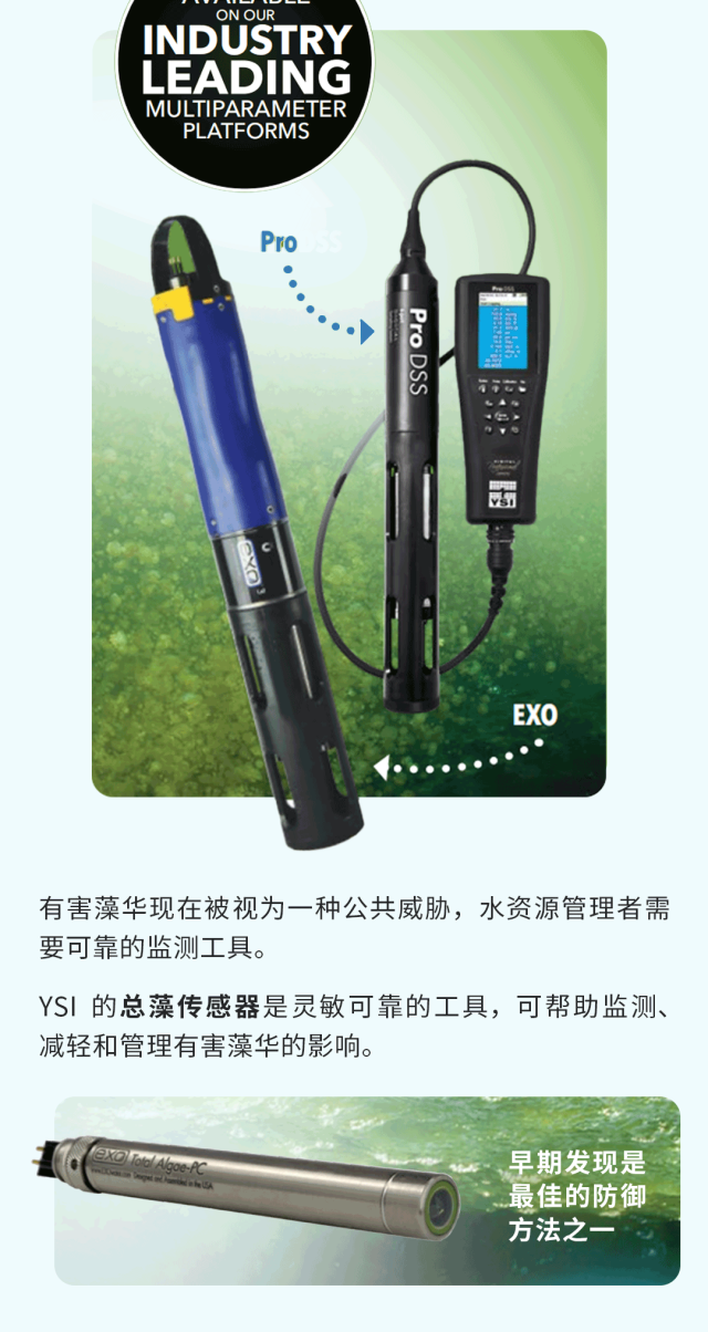 赛莱默分析仪器专栏 | 监测有害藻华的YSI 总藻传感器