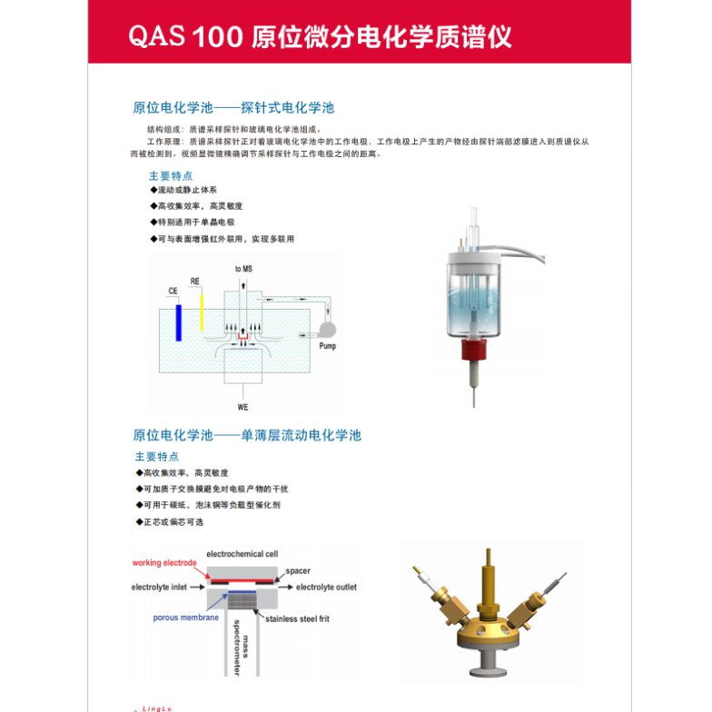 QAS 100 原位微分电化学质谱仪