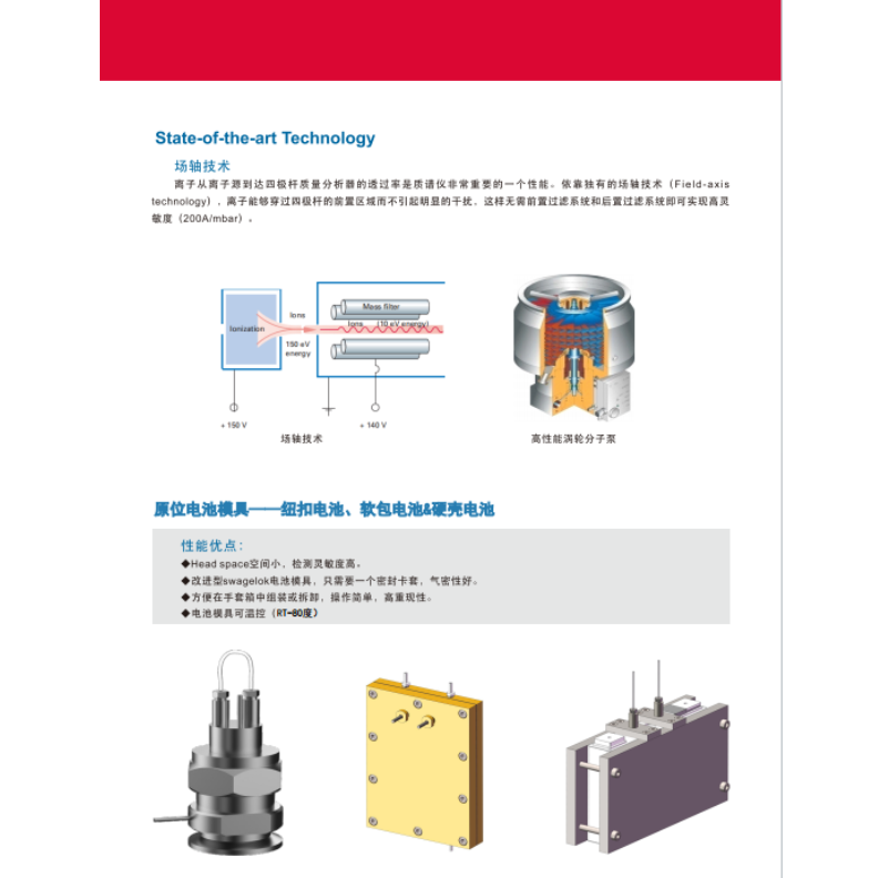 QAS 100Lī原位电化学质谱仪