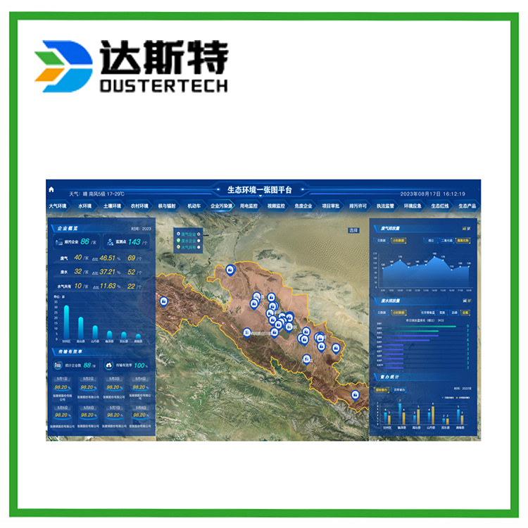 生态环境全景地图 环保一张图可视化分析平台