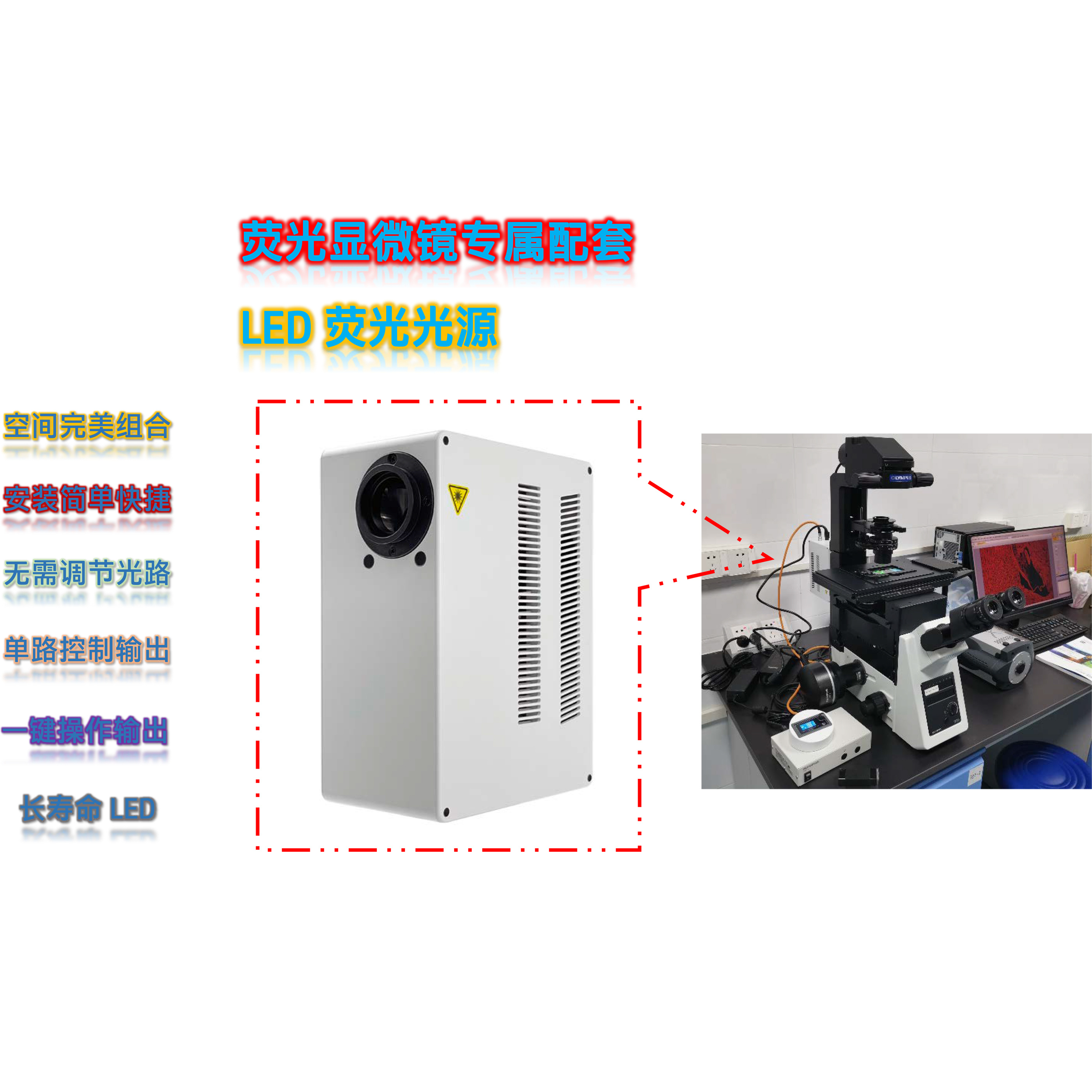 奥林巴斯显微镜LED荧光光源XLED-40O