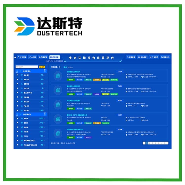 生态环境综合监管平台 环境大数据可视化系统