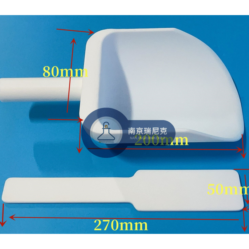 聚四氟乙烯刮料铲子料铲高纯PTFE平铲尺寸可定向加工