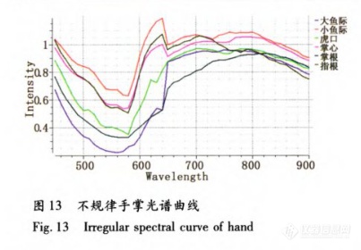 高光谱成像技术对人体面部和手掌的成像及光谱分析