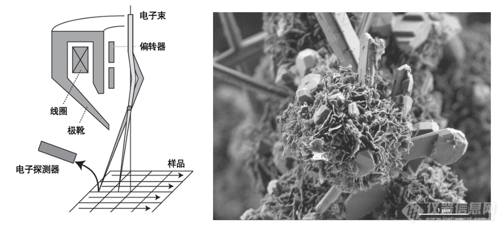 粒子束成像设备的分辨能力测试原理和测试方式