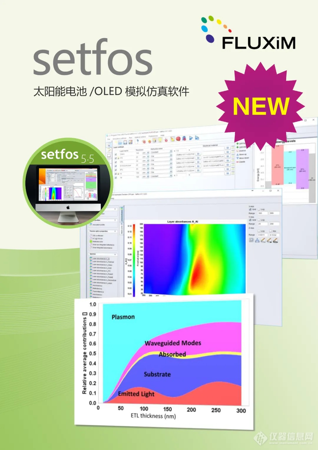 Setfos 5.5全新版本发布！太阳能电池/OLED模拟仿真软件