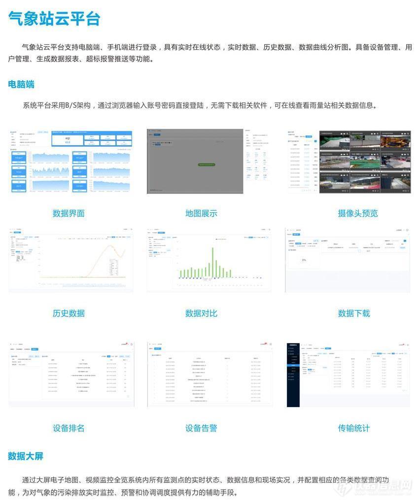 高标准农业气象监测站 光照雨量温湿度风速风向大气压检测