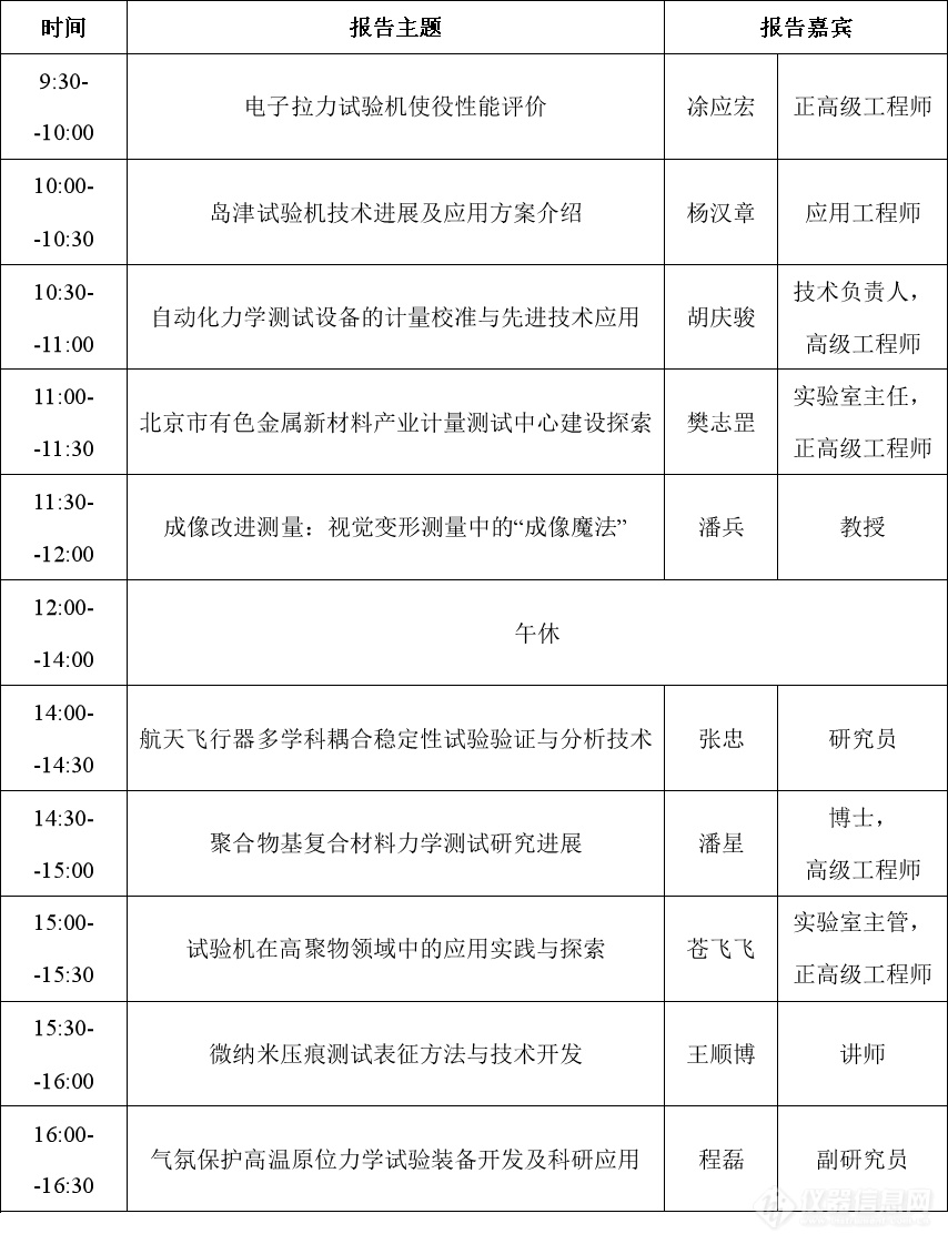 日程出炉，相约线上！第三届试验机与试验技术网络研讨会即将召开