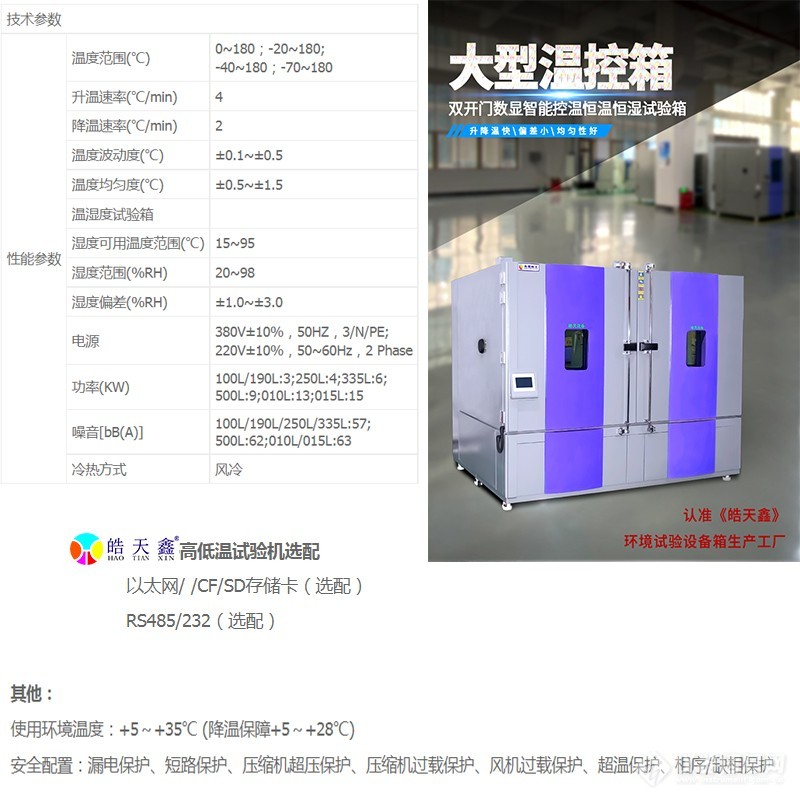 漳州药业客户订购皓天大型高低温试验箱