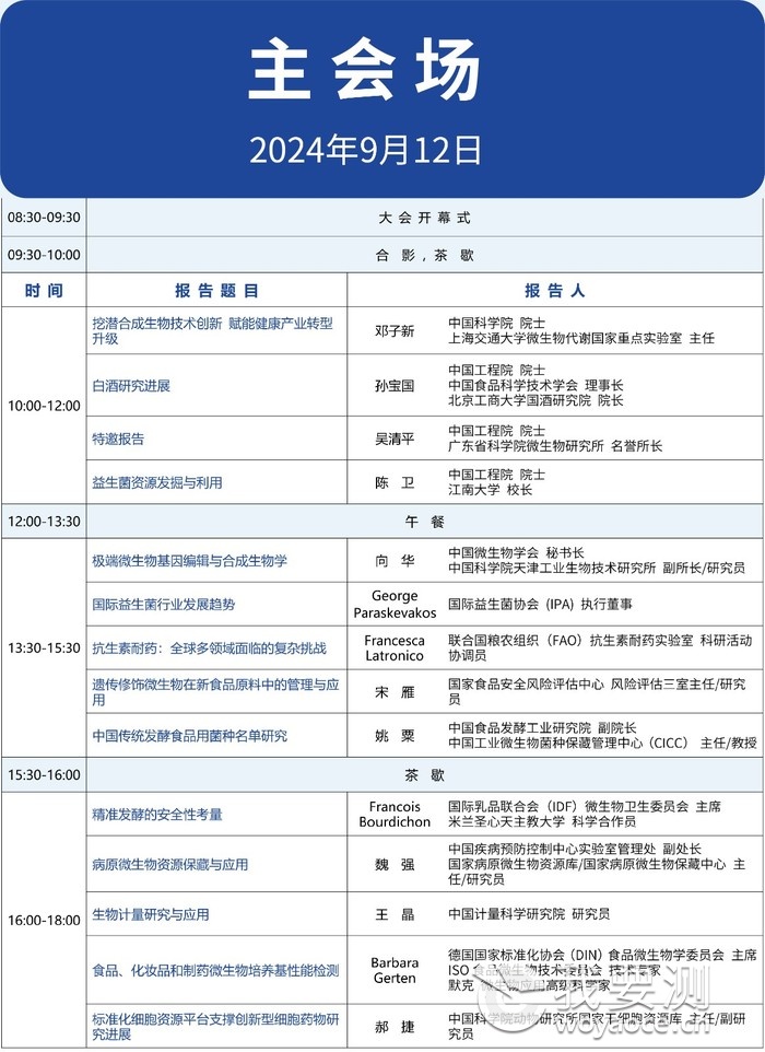 关注丨2024 IMic第十二届工业微生物大会议程发布