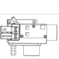 70111-60071S Foreline Pump Adaptor / Collision Gas Control Assembly without  flange for vacuum hose