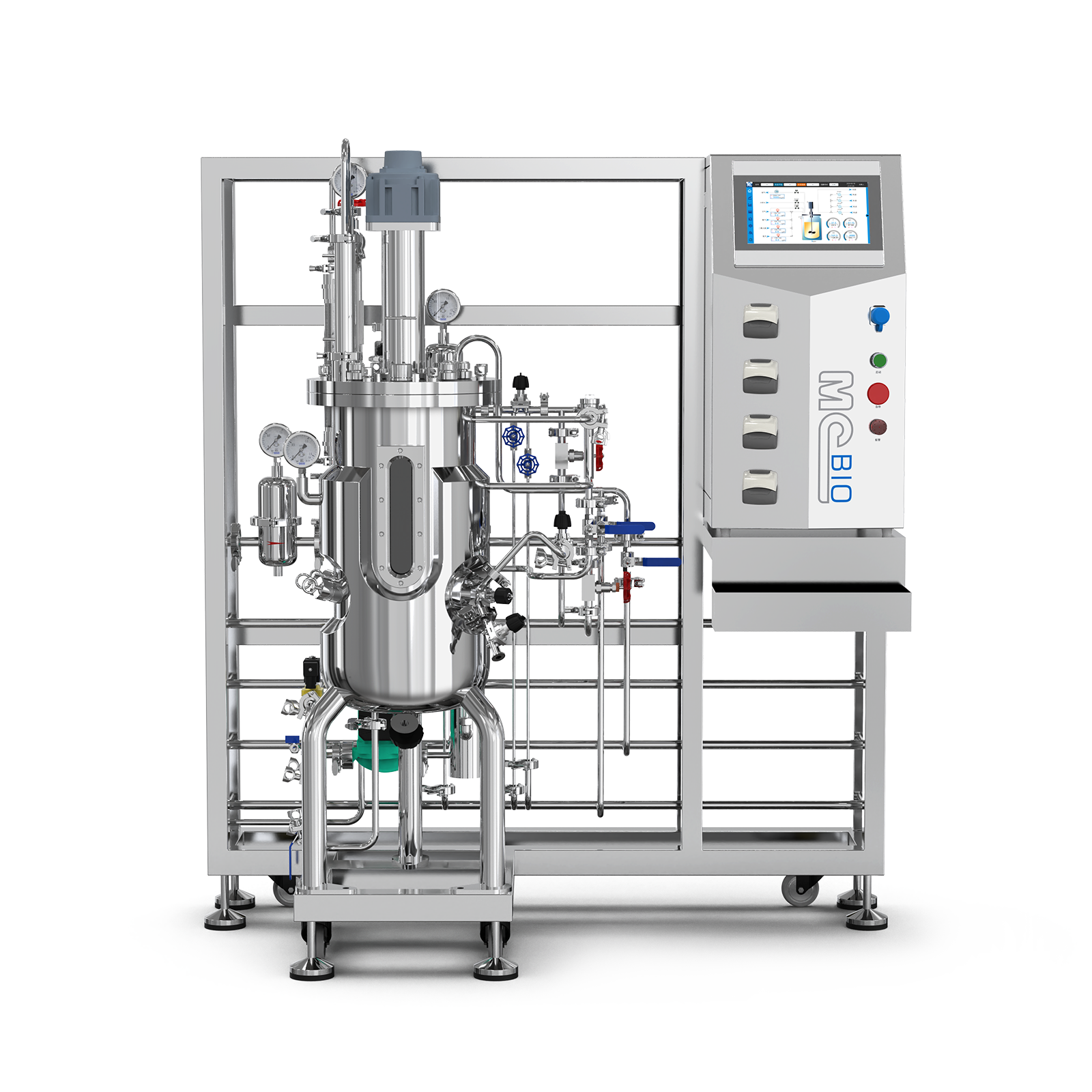 20L机械搅拌不锈钢发酵罐MC-JSF-20L