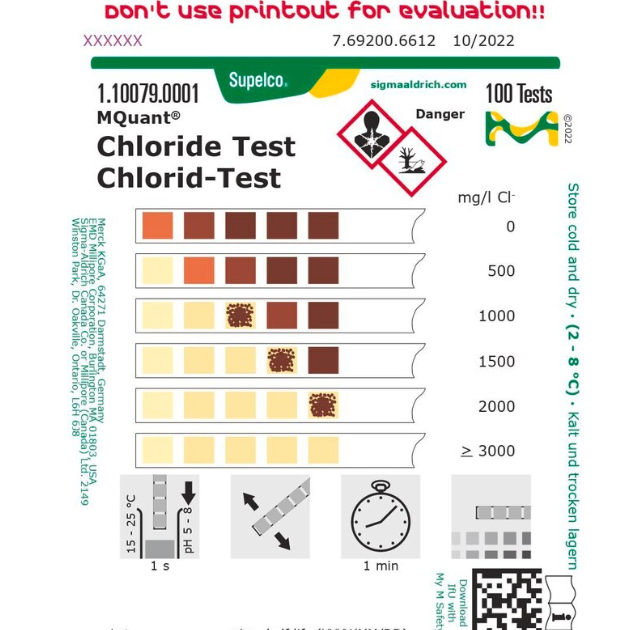 德国默克/Merck 氯根测试条 1.10079.0001
