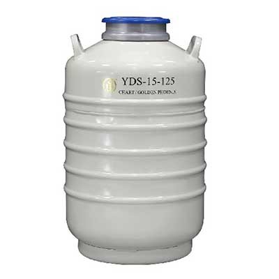 金凤大口径液氮罐YDS-15-125样品保存液氮容器15L