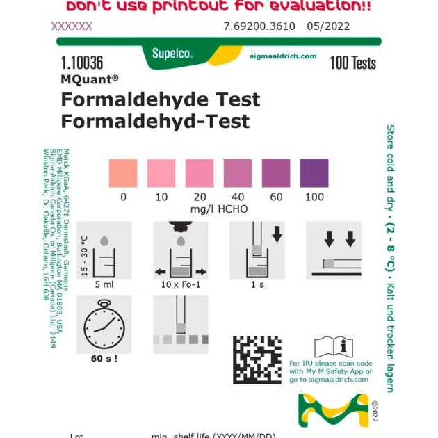 德国默克/Merck 甲醛测试盒 1.10036.0001