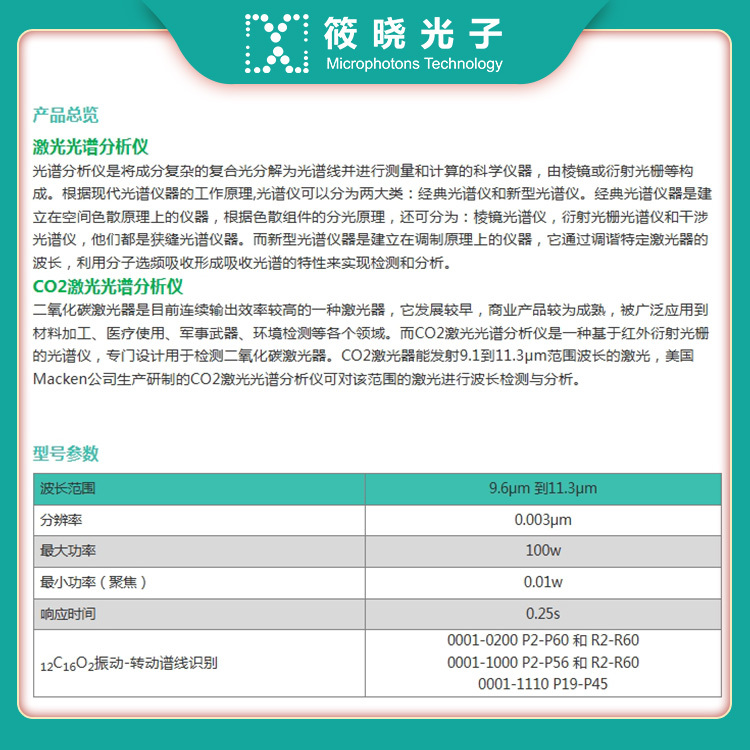 CO2激光光谱分析仪