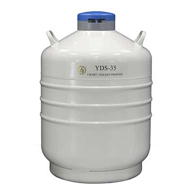 成都金凤液氮罐YDS-35贮存型液氮容器胚胎储存35L