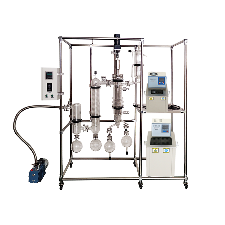不锈钢分子蒸馏仪实验室短程刮膜式提纯装置