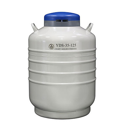 金凤液氮罐方提桶型YDS-35-125大口径液氮容器35L