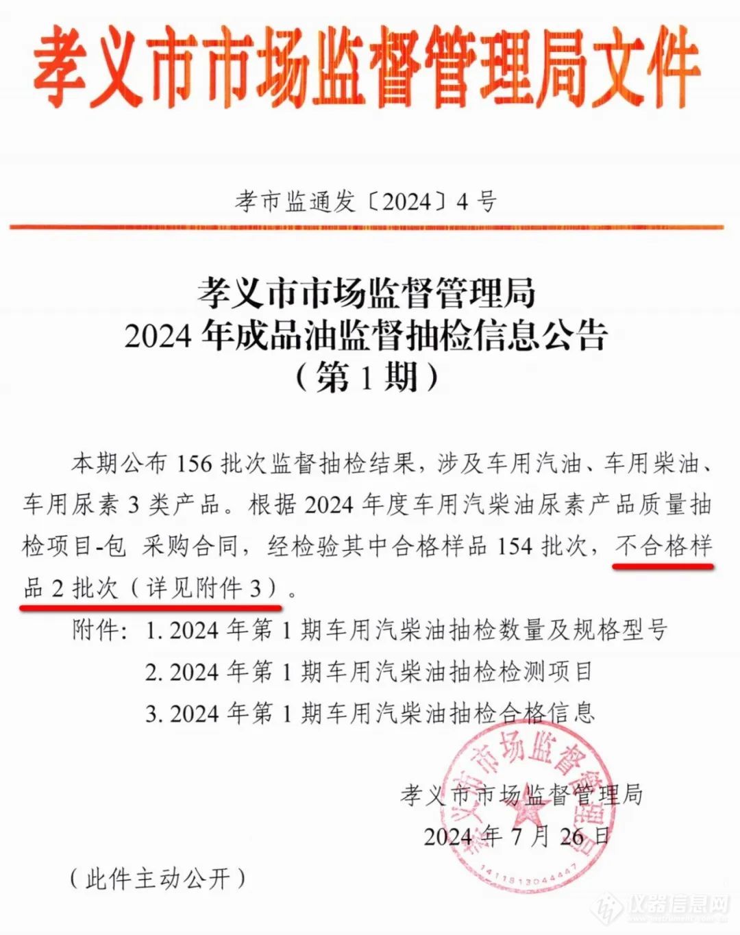 孝义：92号汽油检出不合格，抽检信息公布