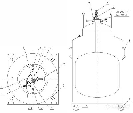 液氦杜瓦瓶结构图