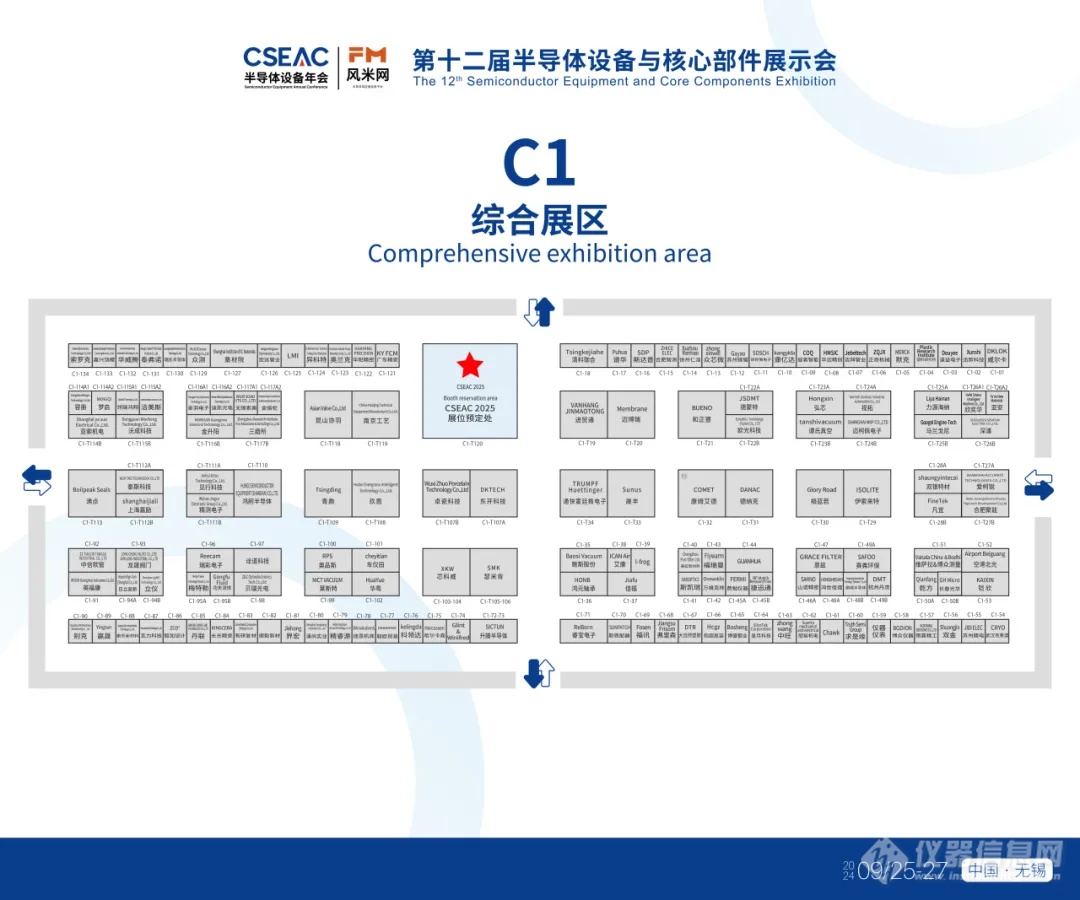 观展指南︱倒计时10天! 半导体设备年会展位图、展商名单公布
