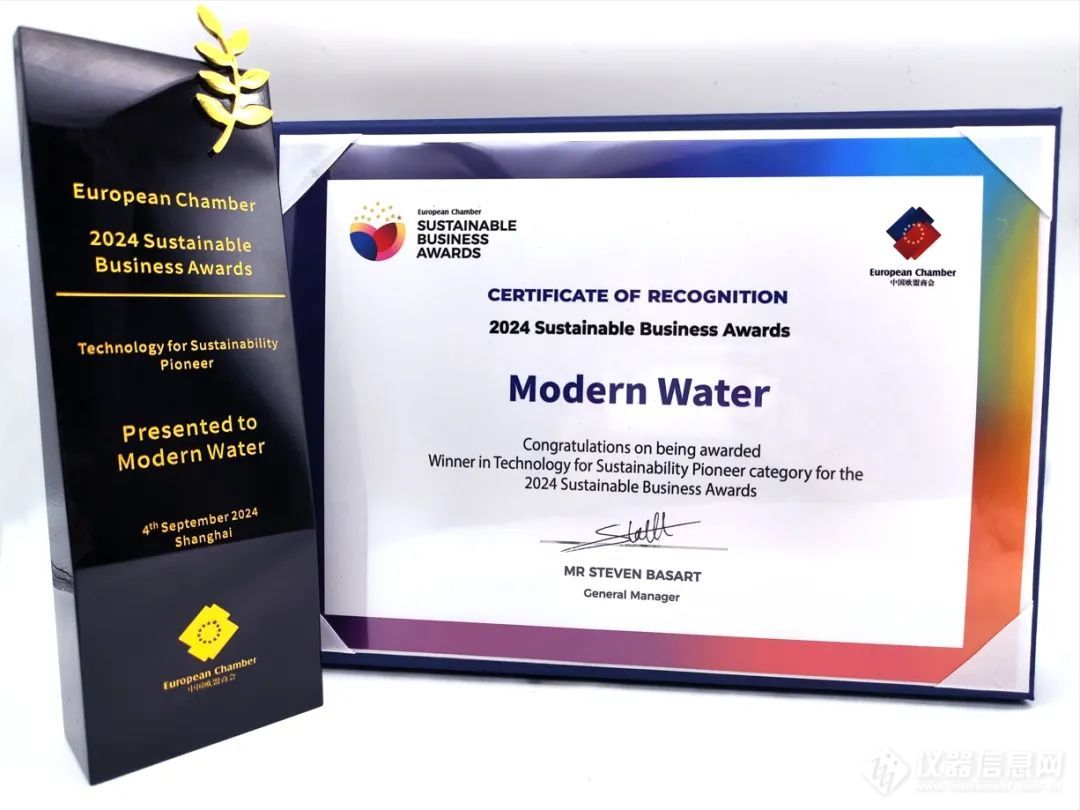 Modern Water 荣获2024年度可持续商业奖