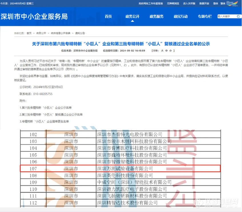 喜讯！万测再次荣获国家级专精特新“小巨人”企业称号