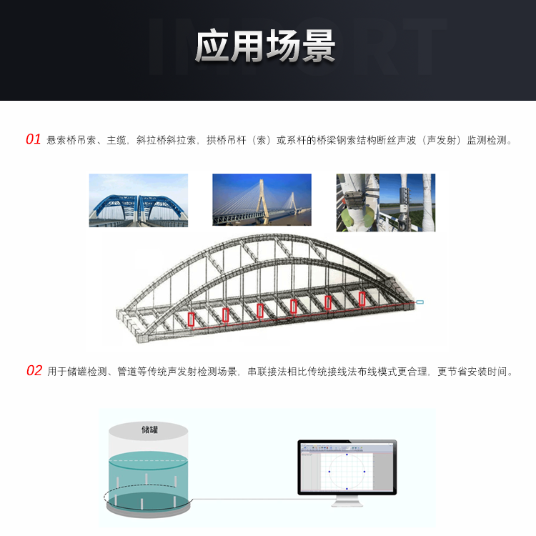 清诚声发射BWM1桥梁专用声波（声发射）监测系统