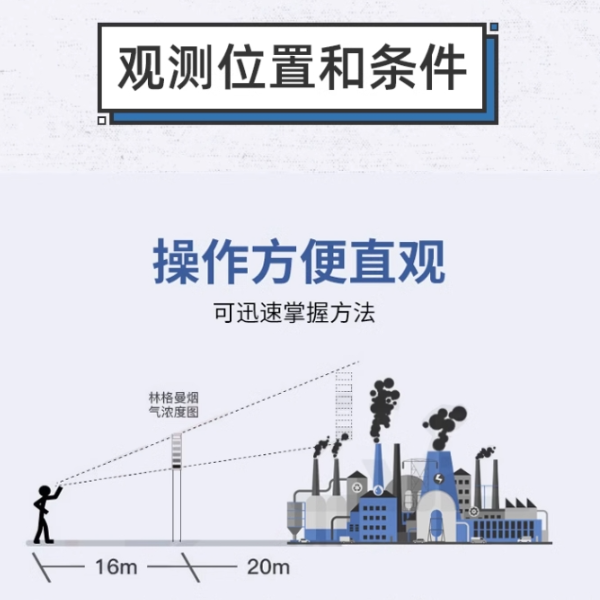 林格曼黑度计 测烟望远镜固定污染源废气黑度测定 HJ1287-2023