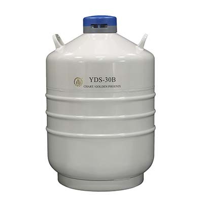 金凤液氮罐YDS-30B圆提桶运输型液氮生物容器30L