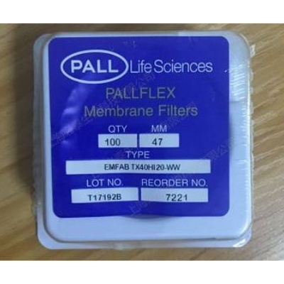 47mm美国pall PALLFLEX EMFAB 汽车发动机尾气检测滤膜7221