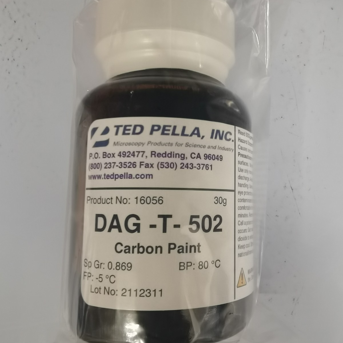 DAG-T-502 液体导电碳胶，30g，可用于SEM扫描电镜，TedPella 【16056】