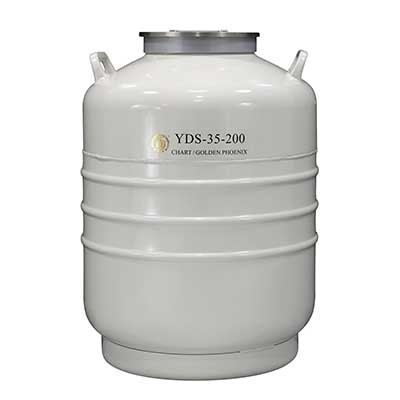 金凤液氮罐方提桶YDS-50B-125大口径生物容器50L