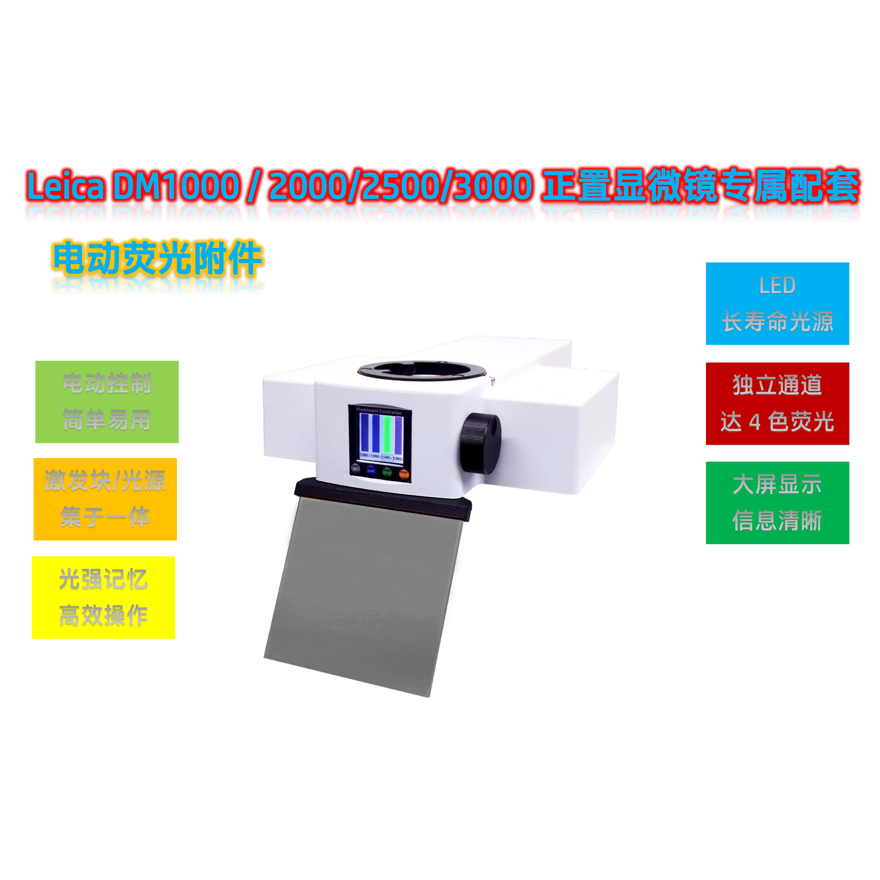 徕卡显微镜DM3000用荧光光源DM3000-UVBGY-E